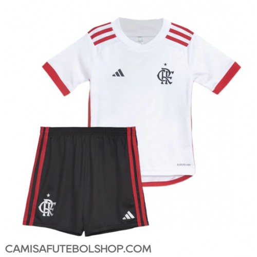 Camisa de time de futebol Flamengo Replicas 2º Equipamento Infantil 2023-24 Manga Curta (+ Calças curtas)